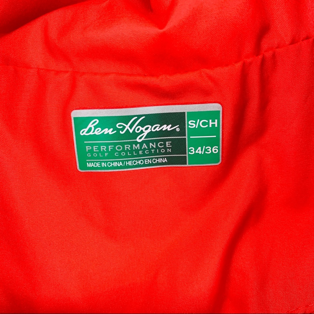 Ben Hogan Golf  Red Half Zip Up wind breaker - Picture 7 of 9